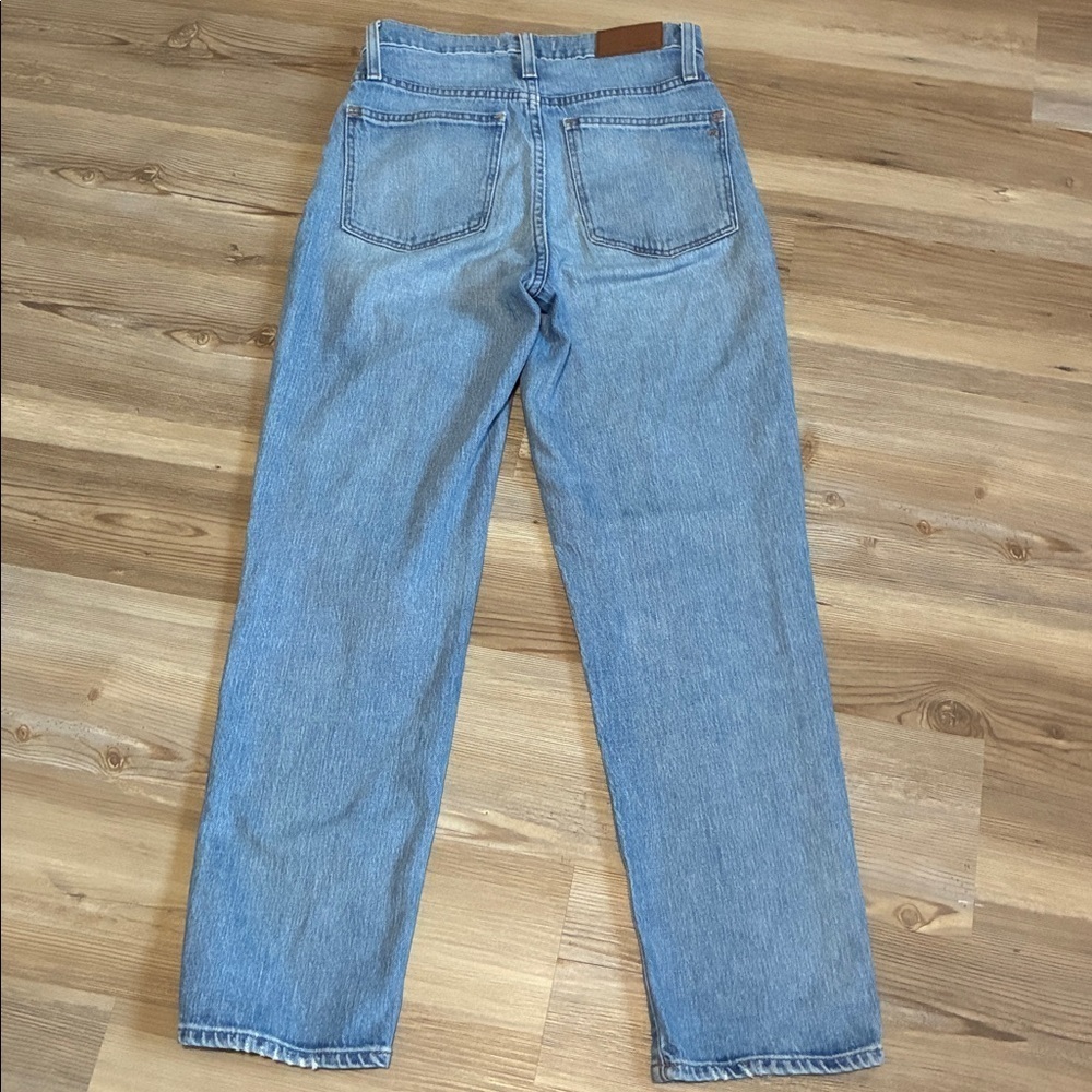 Madewell Classic Straight Jean Light-Medium Wash Size 24 High rise 5 Pocket - Picture 8 of 11